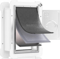 3-Flap Never Rust Extra Large Dog Door for Doors with Sliding Lock - Medium / For Wall
