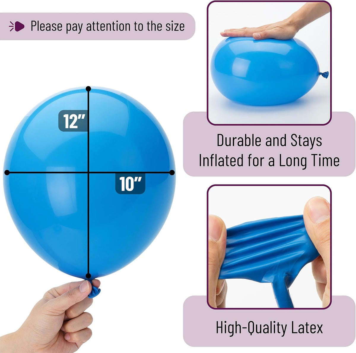 Mr. Pen, Balloons Assorted Colors - Medium Blue / 54 Pack - image 3