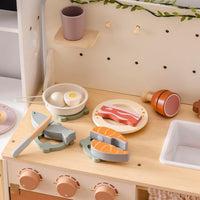 ROBOTIME wooden play food cutting fruit set with storage shopping bag - view 10