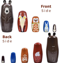 Russian Nesting Dolls, Bear Wooden Stacking Set - Brown Bear - image 3