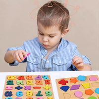 Attmu Wooden Puzzles for Toddlers - Multi / 3 PCS - image 2
