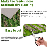 4pcs Rock Terrarium Background, 3D Reptile Tank Background Board - Green-15.7"*11.8"（1pcs） - image 4