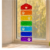 OFlyDesigns Pet Memorial Ceramic Heart Keepsake - Rainbow Bridge