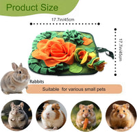 Rabbit Foraging Mat Bunny Snuffle Mat for Small Animal Puzzle Toy – Essentials for Small Pets - image 2