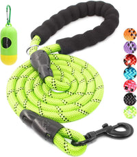 2/4/5/6 FT Dog Leash with Comfortable Padded Handle and Highly - 1/2'' x 4 FT / Green