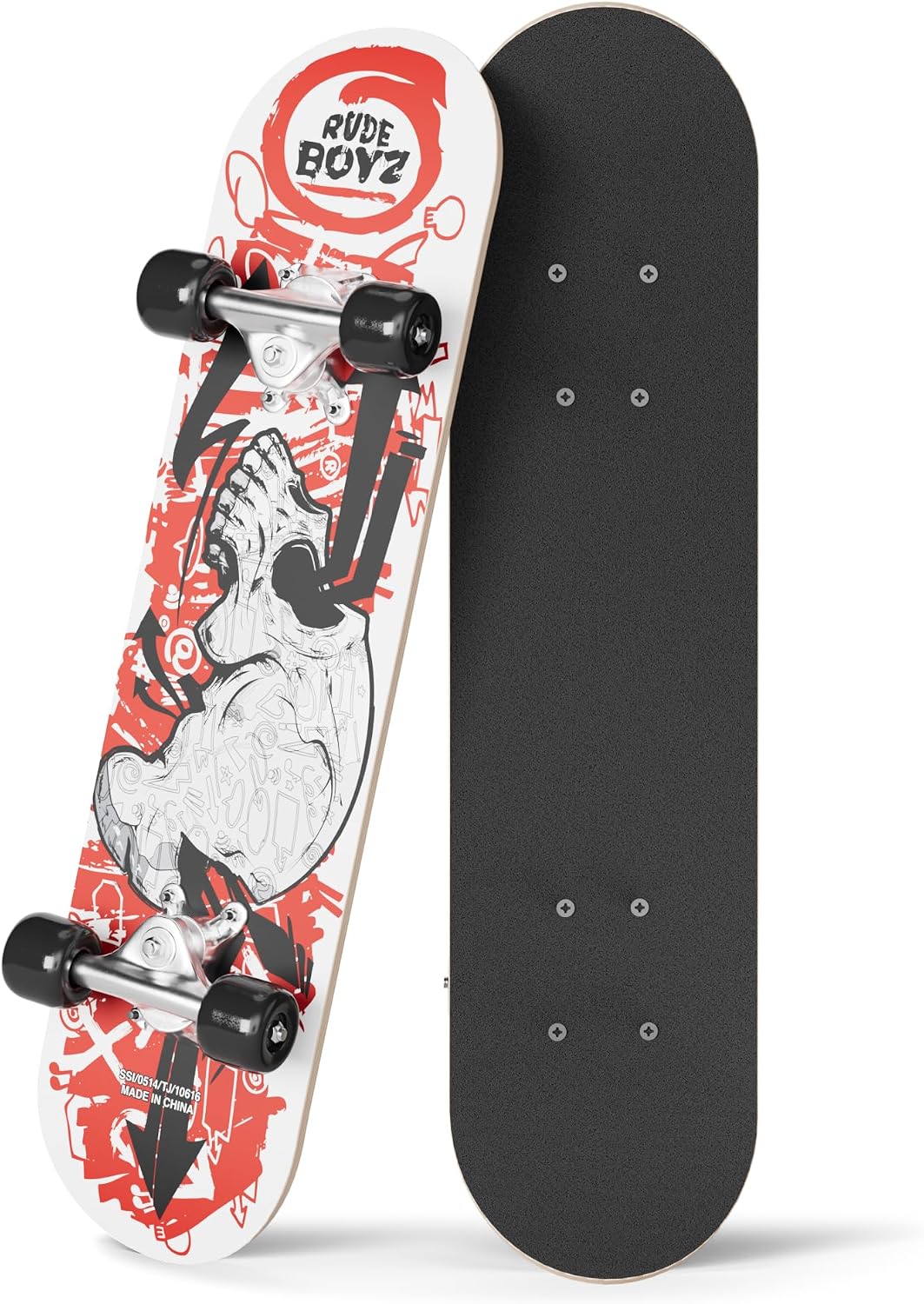 Rude Boyz 24 inch mini cruiser skateboard for kids with aluminium trucks - view 3