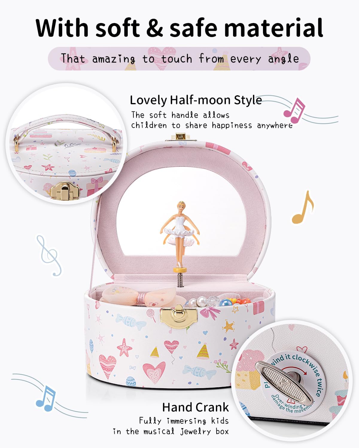 VLANDO Musical Jewelry Box for Girls - C.Fantasy - image 4