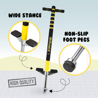 New Bounce Pogo Stick for Kids - Black & Yellow - image 2