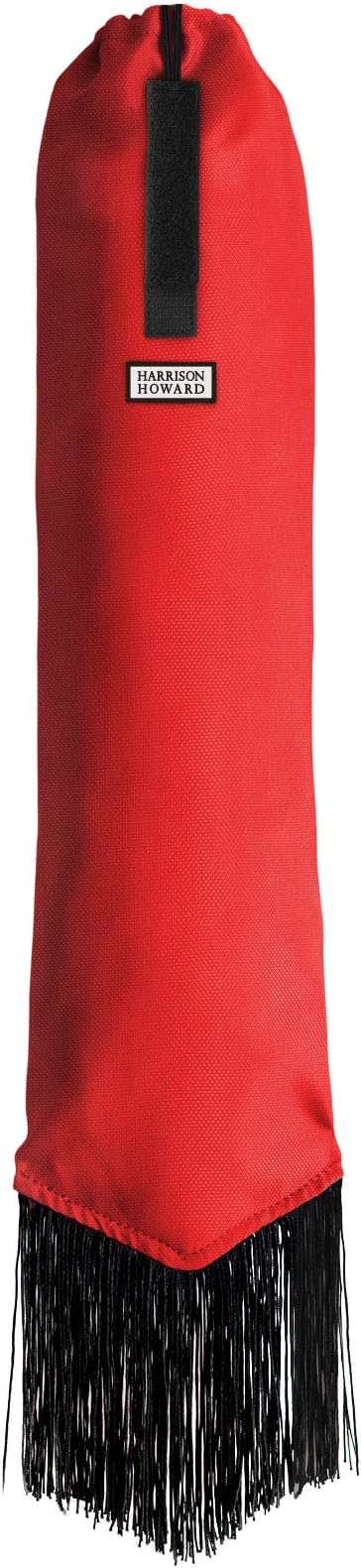 Harrison Howard Smooth Lightweight Adjustable Fastener Nylon Horse Tail Bag with Fringe