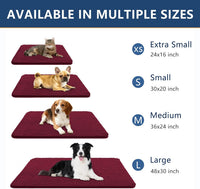 Smiry Dog Door Mat for Muddy Paws 30x20 - 36"X24" / Burgundy - image 3