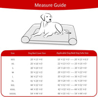 Waterproof Dog Bed Covers Replacement Lovely Grey Star Print - Grey Star / 22 x 35 x 5 inch - image 3
