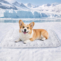 Luciphia Dog Cooling Mat, Q-MAX>0.5 Non-Slip Self-Cooling Pad for Pets – Essentials for Dogs - Light Grey / 30x40 inches