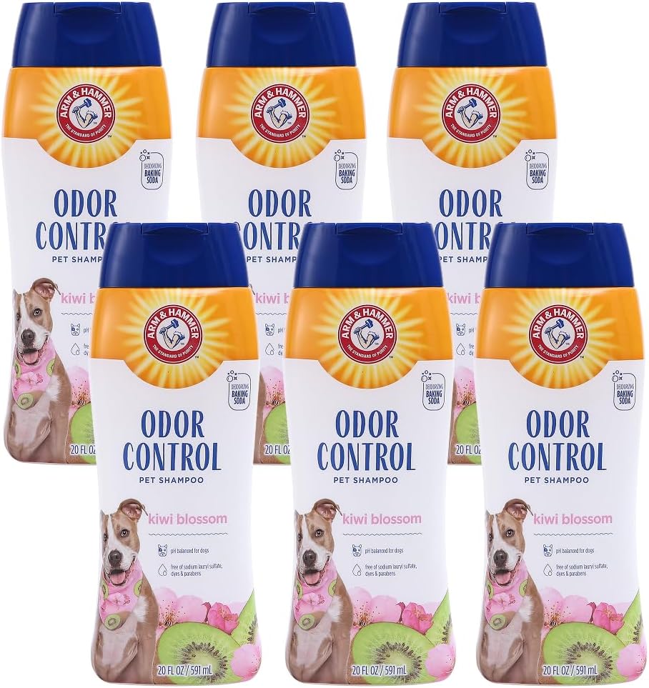 Arm & Hammer Deodorizing Dog Shampoo - Kiwi Blossom / 20 Fl Oz (Pack of 6)