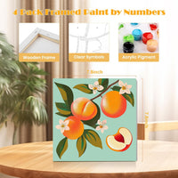 MISCER paint by numbers 4-pack with framed 8x8 inch landscape canvases, acrylic paints and brushes - view 16
