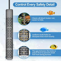 HiTauing Aquarium Heater, Upgraded 300W/500W Fish Tank Heater with Intelligent Leaving Water - 300W for 40-75 Gallon - image 2
