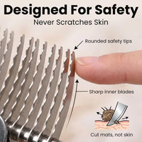 Dematting Rake for Dogs, Detangling - Dematting Rake Regular - image 3