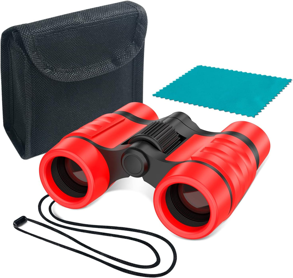 ESSENSON Binoculars for Kids - red