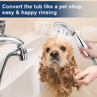 Shower Head Hose Sink Tub Faucet Attachment - Silver A - image 4