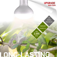 Reptile Heat Bulb Lamp, 2-Pack 100W Daylight Basking Spot, Bearded Dragon/Turtle/Lzard/Gecko Light - 2-PACK Daylight Basking Spot / 100W - image 3