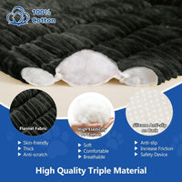 Thickened Dog Bed for Car Back Seat, Upgraded Bottom Non-Slip - Classic Black - image 2