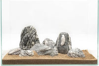 Natural Aquarium Stones Silver Seiryu Rock Mountain Stone for Aquariums and Terrariums Animal Feeding Box, Micro Landscape, Stone Landscape and Bonsai.(20lb 2-9inch 7-8Pcs)