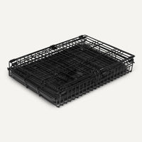 Amazon Basics Portable, Foldable Metal Wire Small Dog Crate with Removable Tray, Divider Panel - 18.0"L x 12.4"W x 15.0"H / Single Door no Divider - image 4