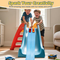 Flex Tracks 15 Ft Starter Set Flexible Race Track for Kids 3+ - Sky Blue - image 3