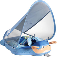 Mambobaby non-inflatable baby float with removable sun canopy and buoyant tail