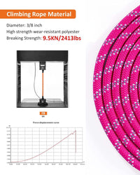 Long Dog Leash for Training 10FT/16FT/20FT/30FT/50FT/100FT - 100FT* 3/8 inch / 1Pack HotPink - image 3