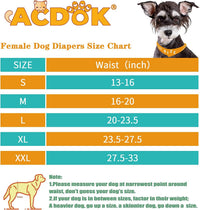 Washable Female Dog Diapers, Durable Pet Skirt for Dog Dress - X-Large / Black Pink Blue - image 2