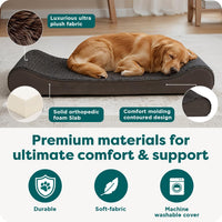 FurHaven Orthopedic Dog Bed for Large Dogs - Jumbo/XL / Chocolate - image 4