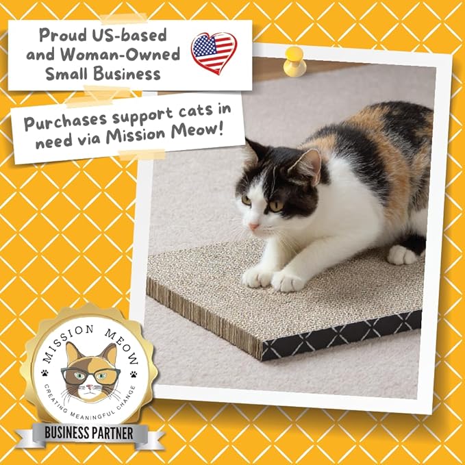 Hide & Scratch: Cat Scratcher Pad Pack; Cat Scratch Pad Refills for Hide & Scratch Scratcher Box (2 Pack)