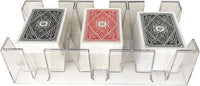Yuanhe 9 Deck Clear Canasta Playing Card Tray – Fun for Kids & Family - 9 Deck