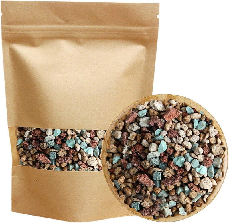 River Rocks Stones Natural Decorative Mixed Color Pebbles Fish Tank - 2.2 lb / Multi