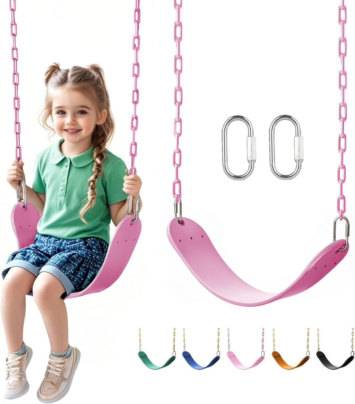 little dove Heavy Duty Swing Seat - Pink / 1 Pack