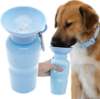 Springland 22oz Classic Portable Dog Water Bottle with Built-in Bowl - Sky Blue / 22oz Classic