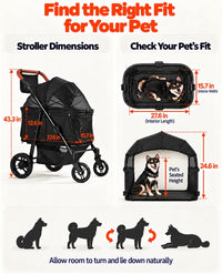 Zoosky Dog Stroller for Medium & Large Dogs - image 2
