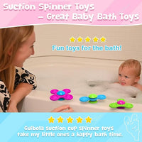 Suction Spinner Toys for Babies Cute Animals Spinning Toys for Toddlers Travel Toys Sensory Toys Bath Toys for Babies 10-12 Months+ Gifts for Kids Suction Cup Toys (Classic Edition - Animals)