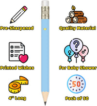 Baby Shower Pencils for Party Games, Neutral - Blue - Sweet Baby - image 3