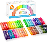 Tempera Paint Sticks, 15 Colors Solid Tempera Paint for Kids - 40 Colors