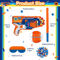 Sotiff dart theme toy gun piñata with blindfold, stick and confetti - view 18