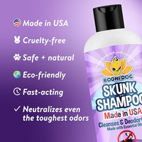 Bodhi Dog Skunk Shampoo - Odor Remover with Essential Oils for Dogs & Cats - Cleans, Deodorizes & Eliminates Skunk Smell - Gentle on Skin & Suitable for Pets of All Sizes - Made in USA (16 Fl Oz)
