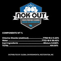 NOK OUT Odor Remover, Pet Deodorizer and Cleaning Spray, Made in the USA, 16 Fluid Ounce Spray, 4-Pack