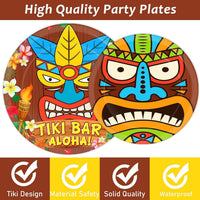 CHUNNIN 200 PCS Gone Fishing Party Plates Napkins Fishing Tableware - Tiki - image 3