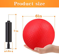 Yunsailing bulk dodgeballs, 24 6 inch playground balls with air pump - view 14