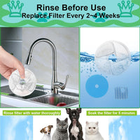 Cat Water Fountain Filter Replacement for Square 2.2L/73oz Pet - Filter / 5+5+5 Pack - image 3