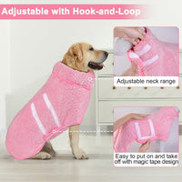 Unicorn Catcher Dog Bathrobe Super Absorbent Quick Drying Robe - X-Large / Pink - image 2