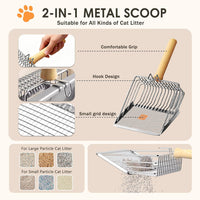 Stainless Steel Litter Box - Dark Gray / 17.4'' x 13.5'' x 8.5'' - image 3