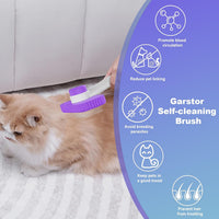 Cat brush, Cat Brush for Long or Short Haired Cats – Essentials for Cats - Purple - image 4