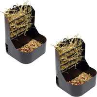 Hay and Food Feeder for Rabbit, Guinea Pig, Bunny, Chinchilla - Pack of 2